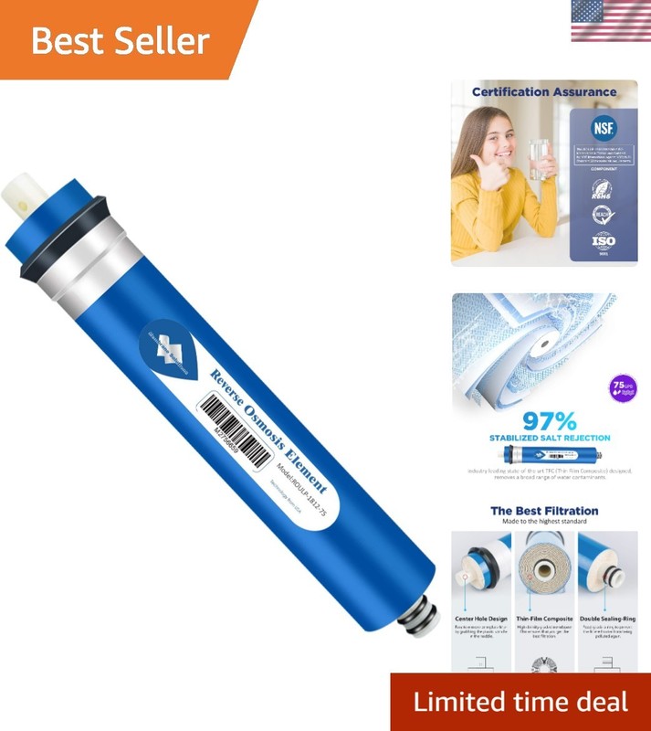 High Performance 75 GPD RO Membrane – NSF-Certified for Safe Water Filtration