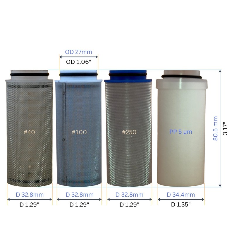 QUTO Blue Cup Inline Strainer - universal protective filter for water treatment gallery