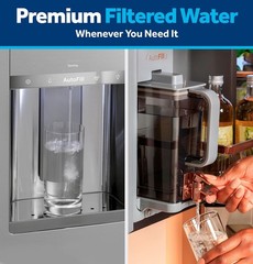 GE XWFE Refrigerator Water Filter, Genuine Replacement Filter, Certified to Redu