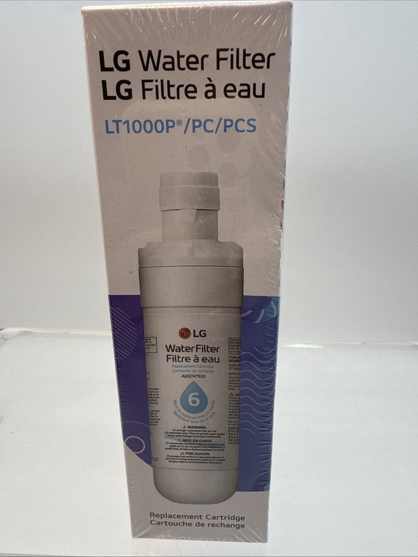1 Genuine LG Water Filter Replacement Cartridge LT1000P/PC/PCS