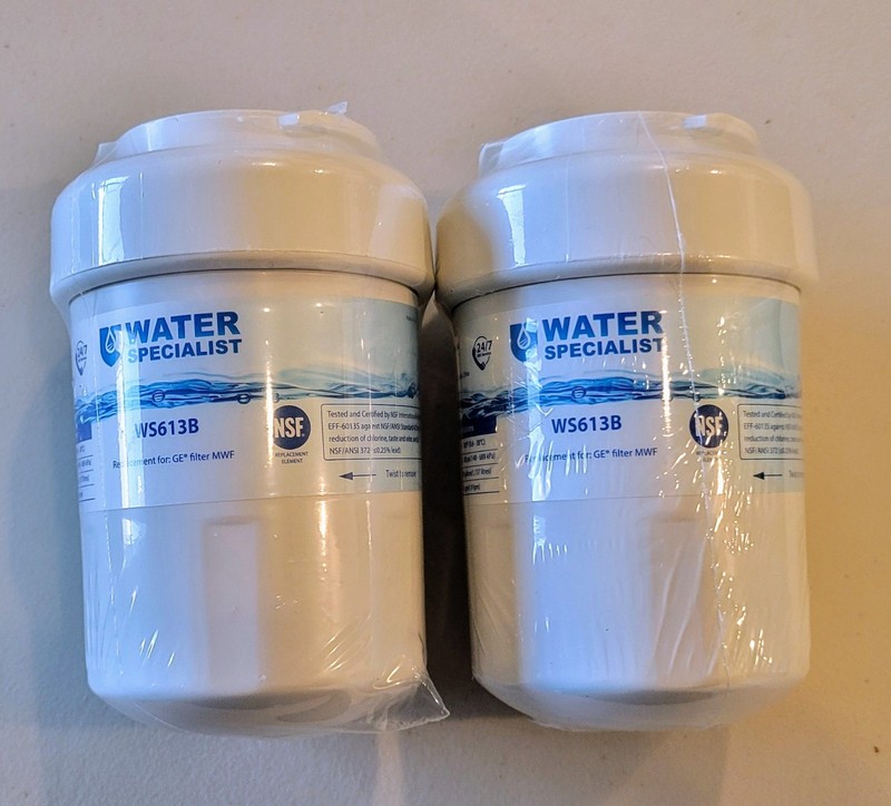 Waterspecialist WS613B GE MWF SmartWater MWFP Replacement Filters 2-Pack NEW