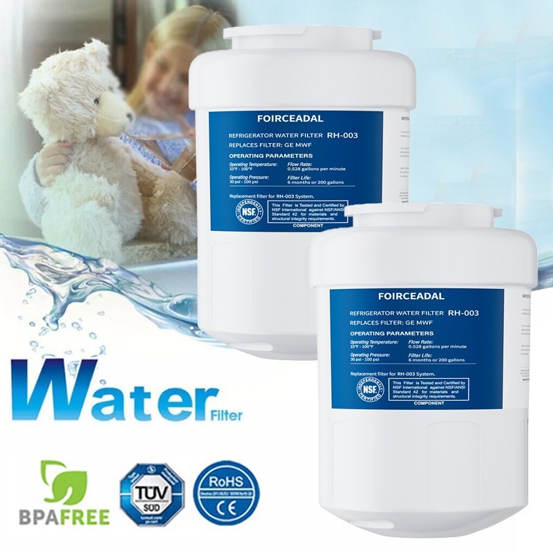 2Pack New for GE MWF MWFP GWF 46-9991 Smartwater Fridge Water Filter Replacement