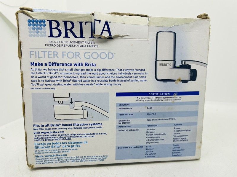 2-Pack BRITA Water Replacement Filters Faucet Filtration System Chrome FR-200 gallery