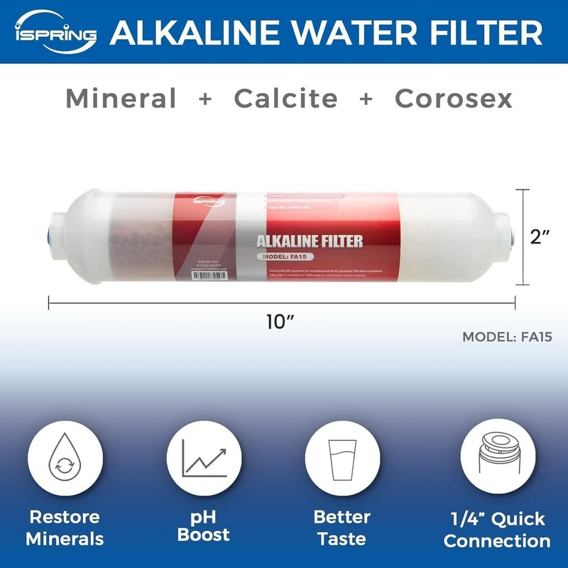 NSF Certified FA15 Alkaline Water Filter - 3-Layer pH Balance for Better Taste gallery