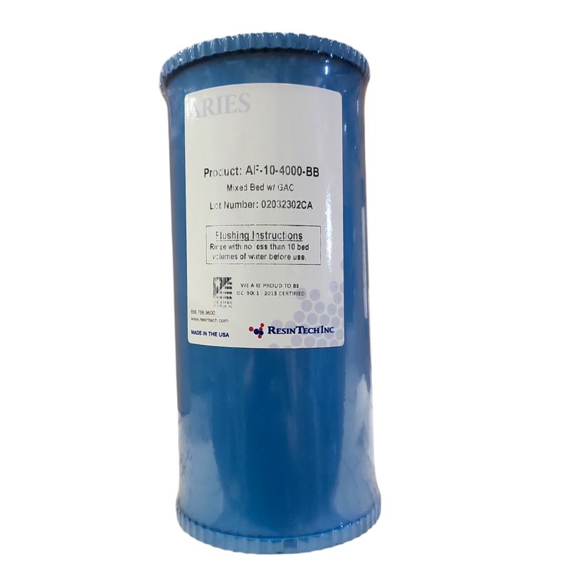 Aries BB Mixed Bed DI Cartridge ( AF-10-4000-BB) 4.5″x10″