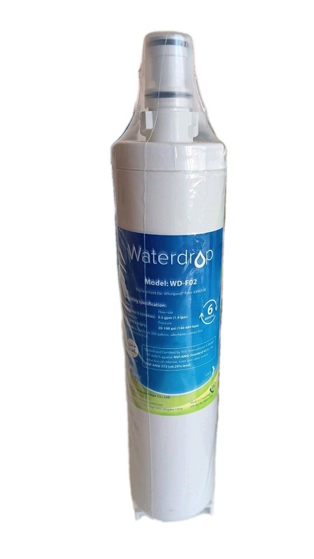 Waterdrop WD-F02 Replacement Filter with Built-in Chip – Whirlpool 4396508