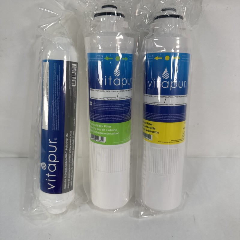 3 VITAPUR Replacement Kit PQC5RO (1) Carbon Block (1) Sediment & (1) GAC Filters