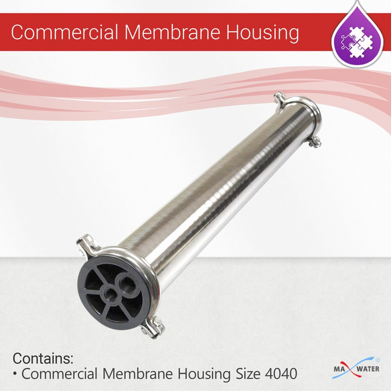 Reverse Osmosis 304 Stainless Steel Pressure Vessel 4″x40″ 4040 Membrane Housing