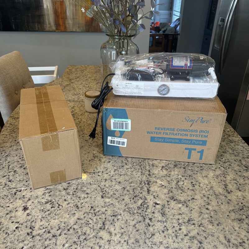 T1-400 GPD 8 Stage UV Tankless Reverse Osmosis Water Filtration System Purifier
