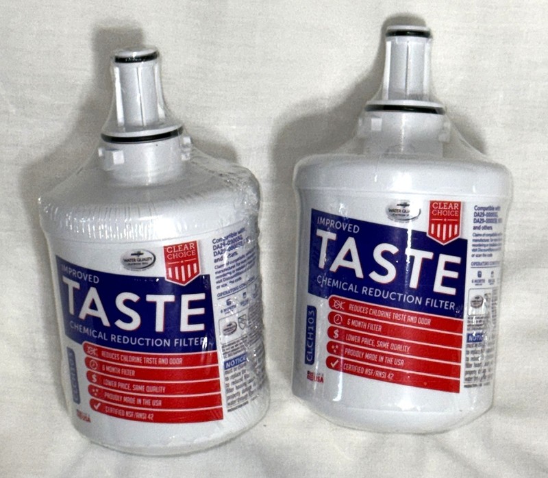 2 Clear Choice Water Filter CLCH103 Refrigerator Replacement DA29-00003G, 00003B