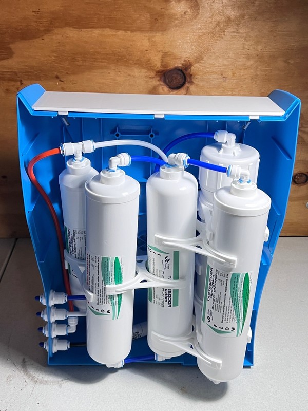 5 stage Reverse Osmosis System, Compact Style with 3.2 gal tank and Faucet gallery