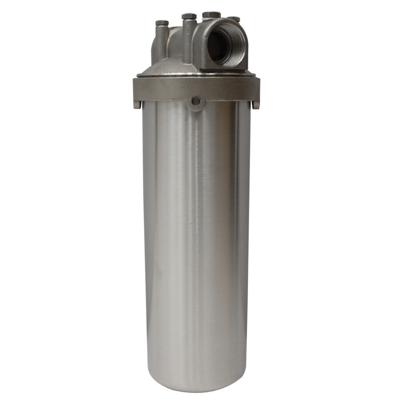 1" NPT 10" Long Water Filter Housing Corrosion-resistant Stainless Steel Filter gallery