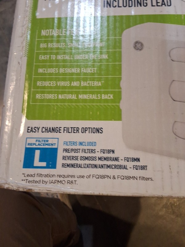 GE Under Sink 5-Stage Reverse Osmosis Water Filtration System GXRV40TBN gallery