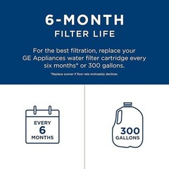 2/4/6 GE MWF New Genuine Sealed GWF 46-9991 MWFP Smartwater Fridge Water Filter