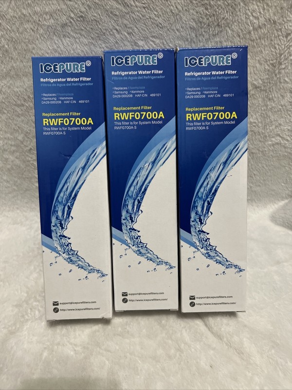 Icepure Water Filter 3 Pack RWF0700A replaces Samsung / Kenmore DA29-00020A/B