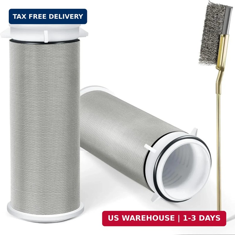 2 Pieces Spin Down Sediment Filter with Brush, Spin Down Sediment Filters Replac