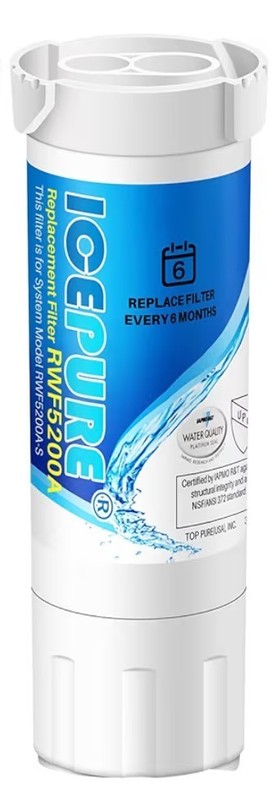 ICEPURE RWF5200A Water Filter Compatible for XWF (NOT Compatible for XWFE) gallery