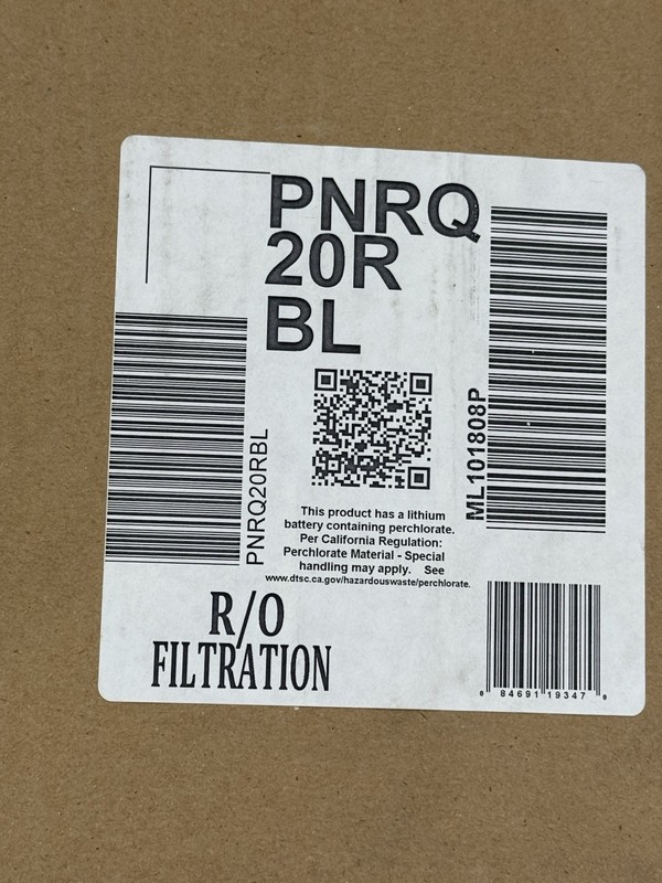 GE PNRQ20RBL 11″ Reverse Osmosis Filtration System Location P6