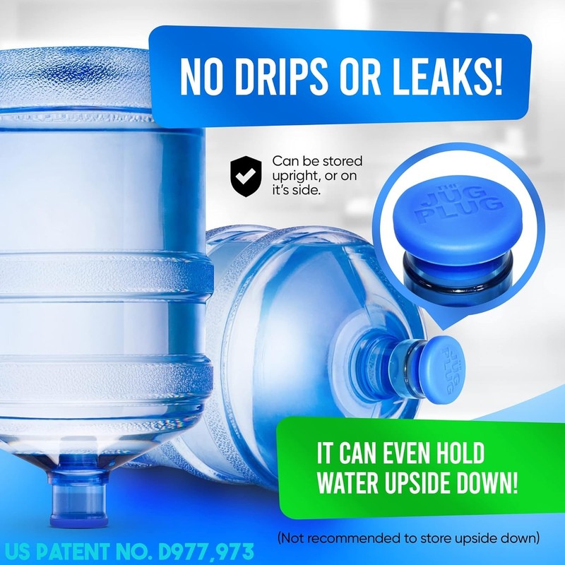 Jug Plug The Original 5 Gallon Water Cap Reusable - No Spill Blue gallery