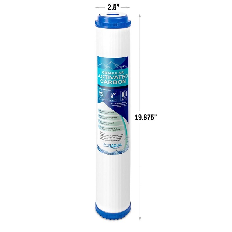 20" x 2.5" Granular Activated Carbon Water Filter Whole House Cartridge gallery