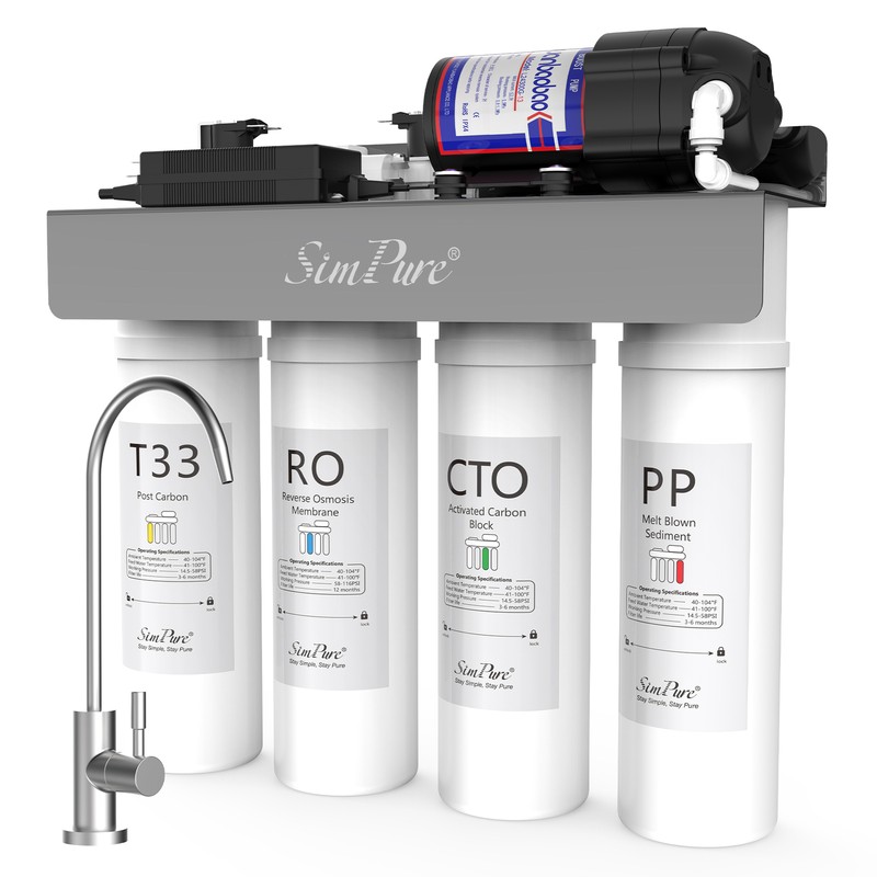 WP2-400GPD 8 Stage UV STERILIZER Tankless RO Reverse Osmosis Water Filter System