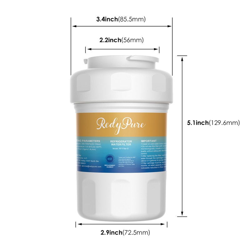 6 Pack Replacement Fit for GE MWF SmartWater MWFP GWF Refrigerator Water Filter gallery