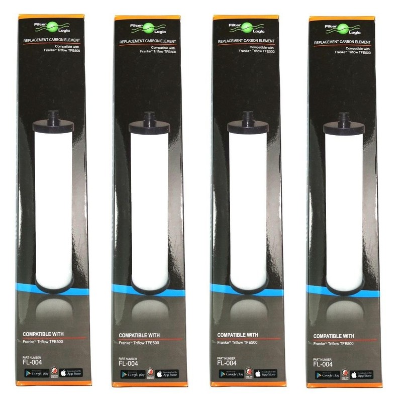 4 x FilterLogic FL-004 Filter for Franke Triflow Concepts TFE500 Ceramic