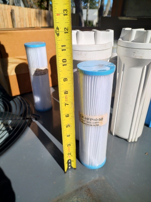 10" x 2.5" Whole House Water Filter Housing Filtration System for Home RV Water gallery