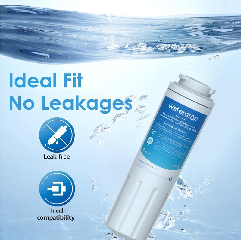 Waterdrop UKF8001 Refrigerator Water Filter, Replacement for Maytag UKF8001 (2) gallery