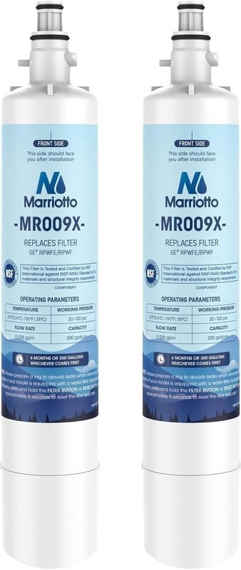 NSF Certified GE RPWFE Water Filter Replacement - Lead-Free & BPA-Free Pack of 2 gallery