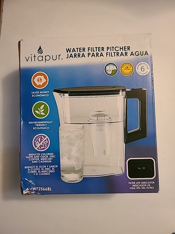 Vitapur VWP2566BL Water Filter Pitcher New in Box gallery