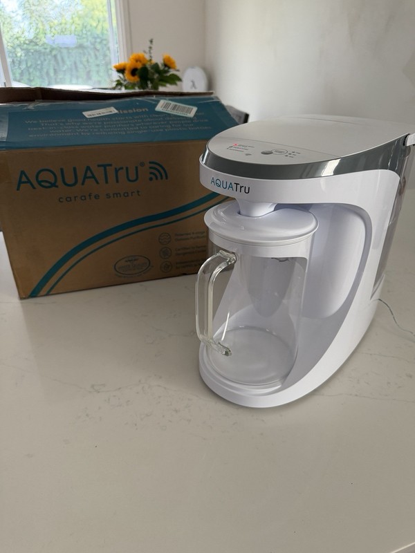 AQUATRU Carafe Countertop SMART WI-FI Reverse Osmosis Water Purifier