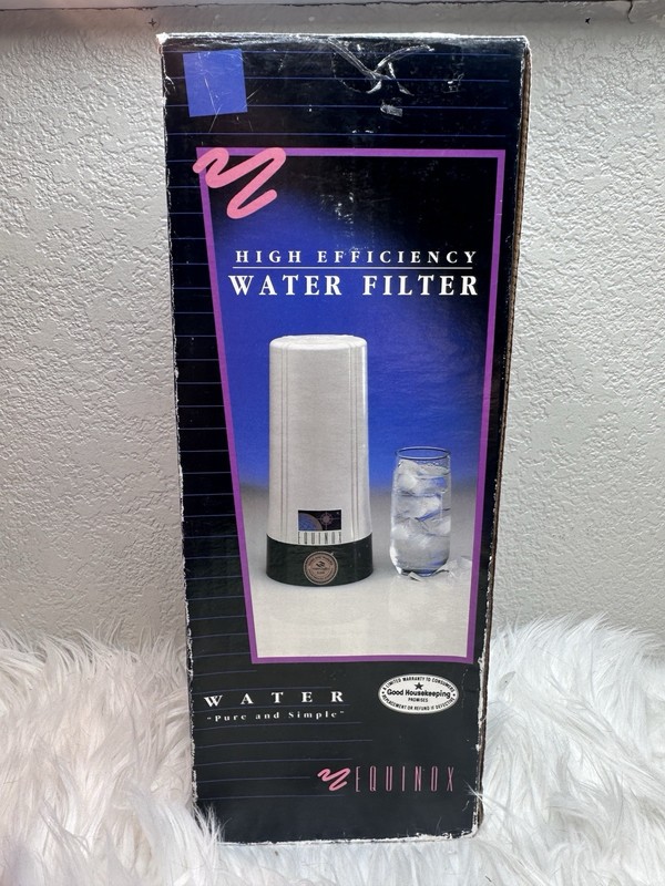 NEW EQ10 Equinox High Efficiency Countertop Water Charcoal Filter OPEN Box!