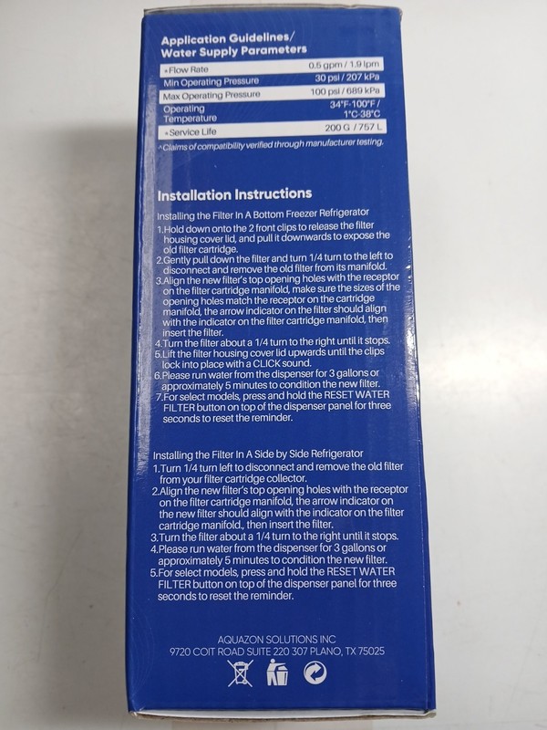 PurePlus Refrigerator Water Filter Fits Samsung Ice RWF5200A Fits GE XWF Lot 3 gallery
