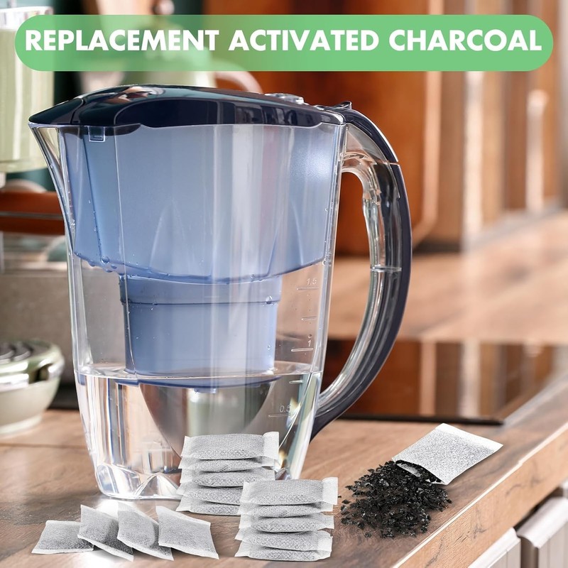 100 Pcs Activated Charcoal Water Filter Coconut Shell Distiller Filters Activate gallery
