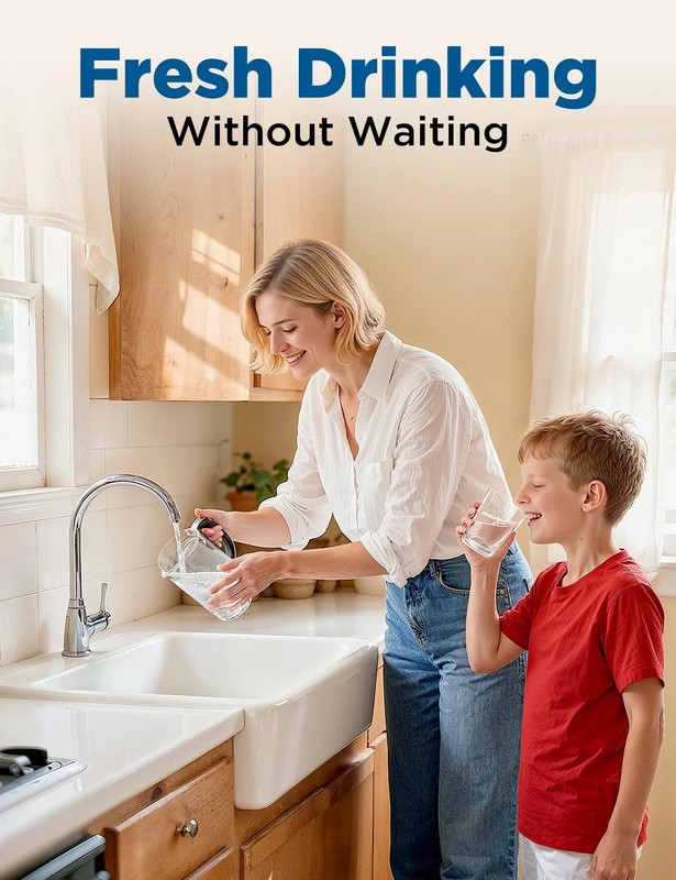 NOVETE Under Sink Water Filter, Upgraded 30K Gallons, NSF/ANSI 42 & 372 Certifie gallery