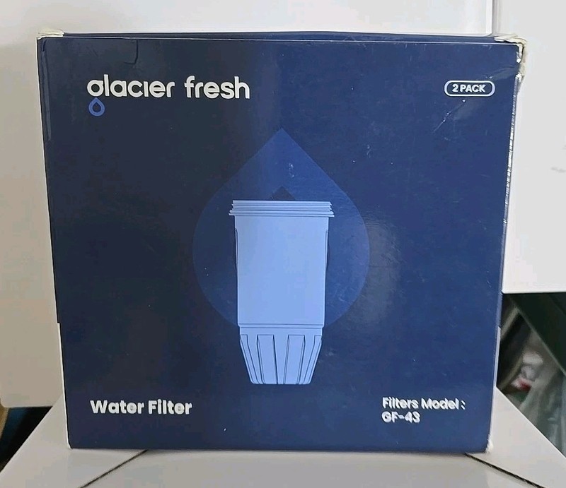 2 Pack Glacier Fresh Water Filter Model GF-43 Compatible with Zero Water ZR-017