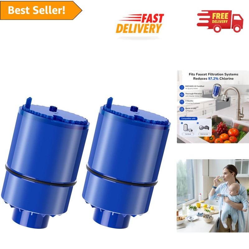 Ultra-Fine Filtration with 2-Pack PUR Water Filters – Reduces Lead & Sediment