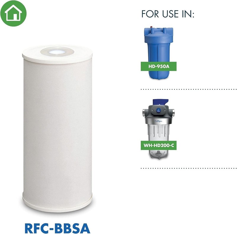 Heavy Duty Water Filter 10 x 4.5 Inch 25 Micron Compatible with Multiple Systems gallery