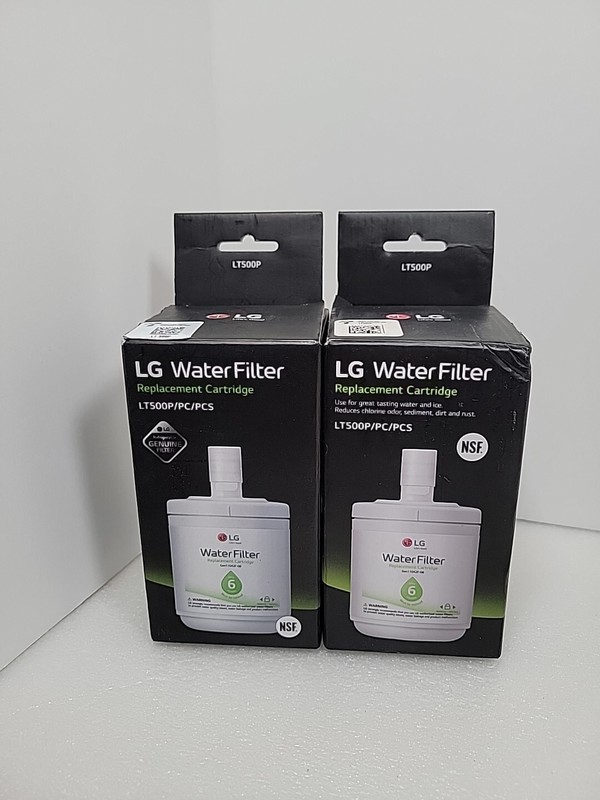 Lot Of (2) LG Water Filter LT500P/PC/PCS Water Refrigerator Filter Cartridge