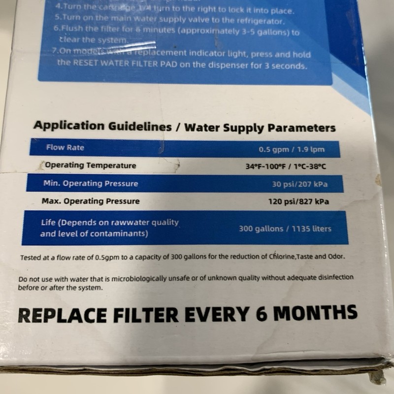 4 Fits LG Kenmore 46-9890 LT500P 5231JA2002A Icepure Water Filter RWF 0100A gallery