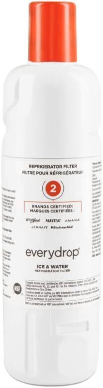 Ice and Water Refrigerator Filter 2 that Removes Odor - EDR2RXD1, Single-Pack gallery