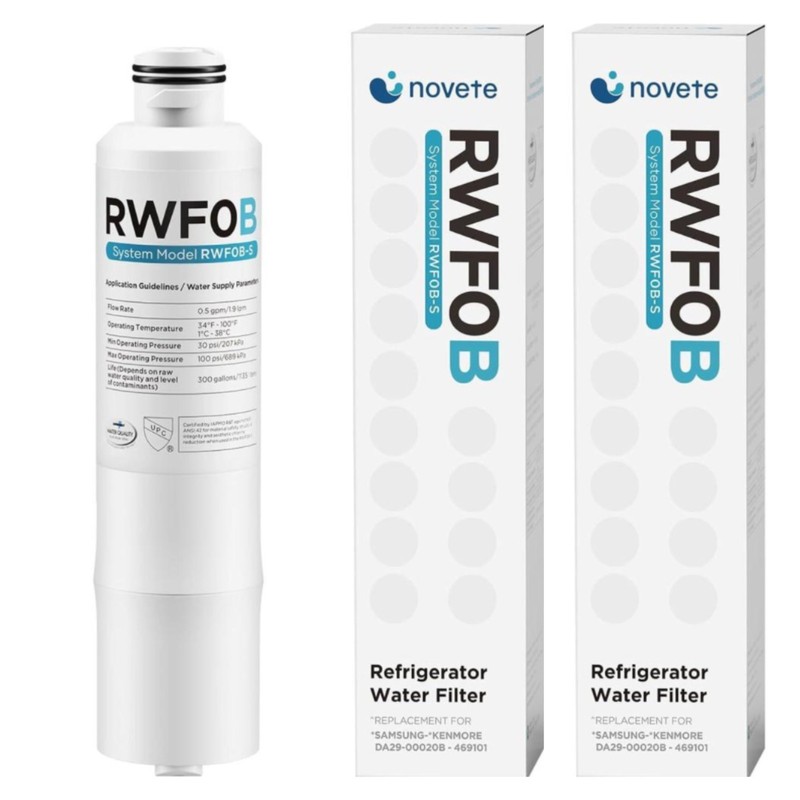 2 PACK Novete Samsung DA29-00020B Replacement Refrigerator Water Filter US