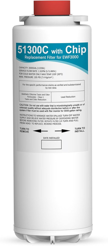 51300C Compatible with Elkay EZH2O 51300C Replacement Filter (W/Chip)
