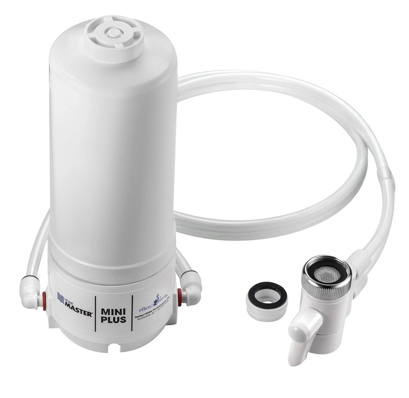 HM-MINI-Plus Countertop Faucet Filter, 750 Gallons Filter MF1CBL