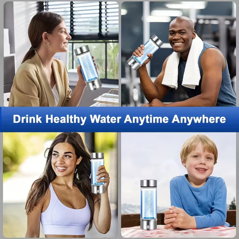 Hydrogen Rich Generator Water Cup Alkaline Ionizer Maker Bottle Anti-Oxidation gallery