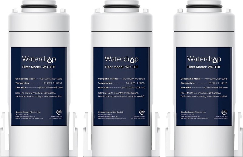 Waterdrop WD-EDF Replacement Filters for Waterdrop Instant Water Filter Pitcher