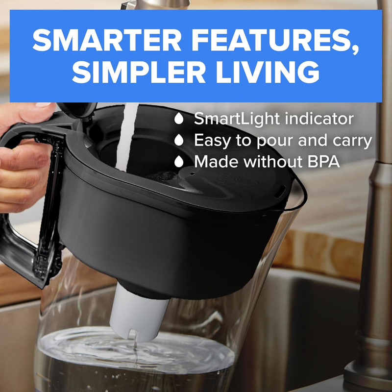 Water Pitcher, Everyday Elite Filter, Removes 99% of Lead, Includes 1 Filter, 10 gallery