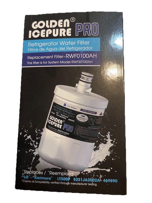GOLDEN ICEPURE RWF0100A Refrigerator Water Filter, Replacement (set Of 2)