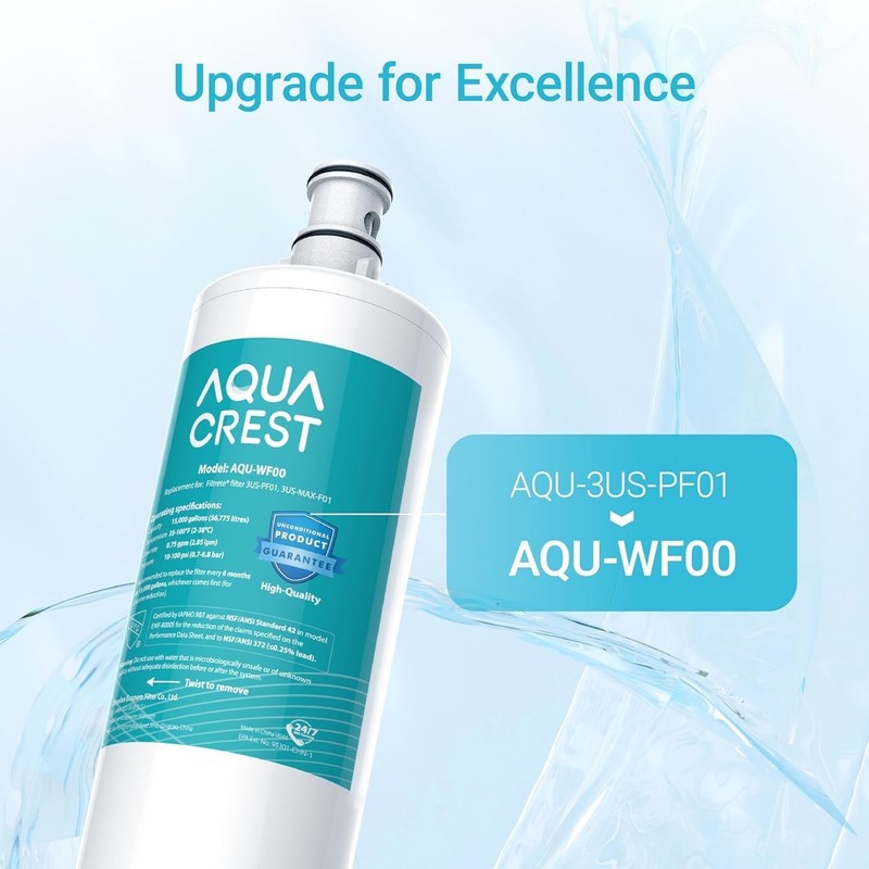 AQUACREST 3US-PF01 Under Sink Water Filter, Replacement for Advanced 3US-PF01 gallery